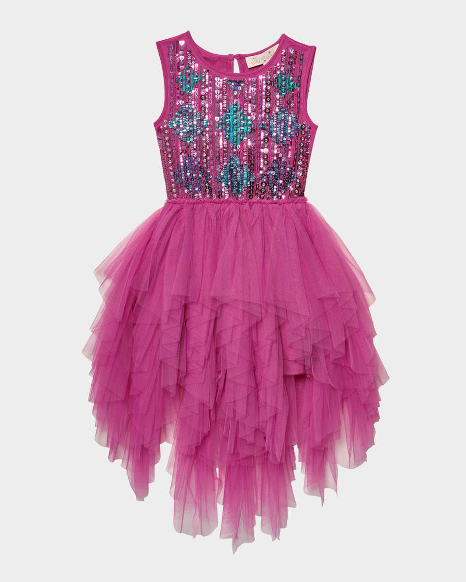 Girl's Hole In One Embellished Tutu Dress, Size 2-11